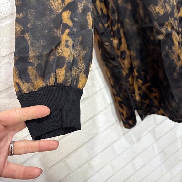 Lafayette 148 New York Black and Brown Patterned Tunic - Picture 3 of 12